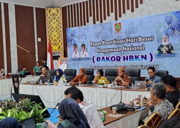 Melalui Satgas Pangan Direktorat Reserse Kriminal Khusus (Ditreskrimsus) Polda Kalteng hadir dalam Rapat Koordinasi (Rakor) membahas strategi Pengendalian Harga dan Pasokan Pangan dalam rangka menjelang Hari Besar Keagamaan Nasional (HKBN), Kamis (12/2/2026).