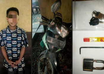 pelaku berinisial A.P. (27), warga Desa Tanjung Agung, Kecamatan Indralaya