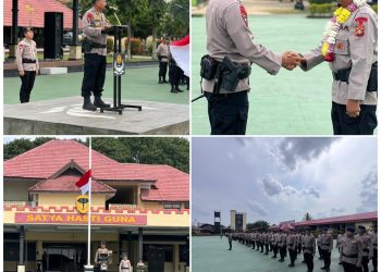 Kepulangan pasukan tersebut disambut melalui apel resmi yang dipimpin Komandan Satuan Brimob Polda Sumsel Kombes Pol Susnadi, S.I.K. di Markas Komando Satbrimob Polda Sumsel, Rabu (4/3/2026).