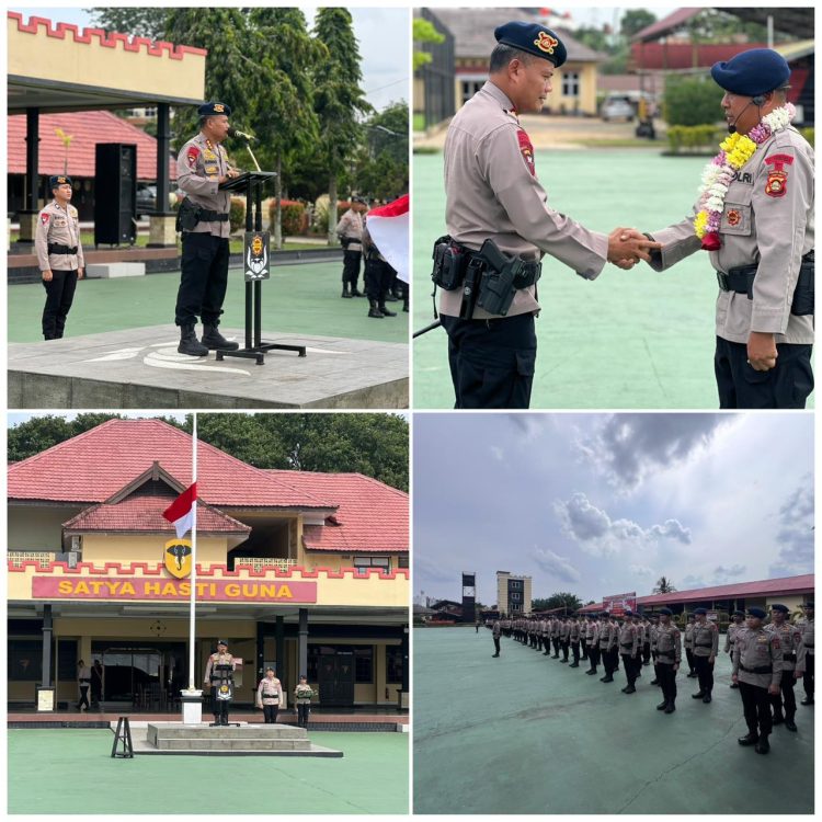 Kepulangan pasukan tersebut disambut melalui apel resmi yang dipimpin Komandan Satuan Brimob Polda Sumsel Kombes Pol Susnadi, S.I.K. di Markas Komando Satbrimob Polda Sumsel, Rabu (4/3/2026).