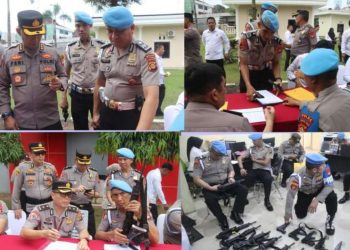 Kegiatan yang dimulai sekitar pukul 08.00 WIB tersebut diikuti oleh seluruh jajaran personel Polda Sumsel, mulai dari pejabat utama, perwira menengah, perwira pertama, bintara, tamtama hingga pegawai negeri sipil di lingkungan Polda Sumsel.