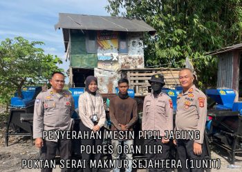 Polres Ogan Ilir melaksanakan kegiatan penyerahan bantuan alat dan mesin pertanian (alsintan) berupa mesin pipil jagung dari Kapolda Sumatera Selatan bekerja sama dengan Bank BRI Sumsel.