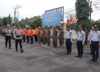 Apel Gelar Pasukan berlangsung di Mapolresta Palangka Raya, Jalan Tjilik Riwut Km. 3,5, Kota Palangka Raya, Kalimantan Tengah, yang dipimpin langsung oleh Kapolresta, Kombes Pol. Dedy Supriadi, S.I.K., M.H., Kamis (12/3/2026) sore.