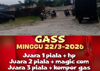 Praktik perjudian sabung ayam di kawasan Naga Huta Kota Pematang Siantar, Sumut. pada Minggu (22/03/2026) akan digelar pertandingan sabung ayam dengan hadiah uang dalam jumlah besar. (Foto. Dok: Ricardo/Mitrapolri.com)