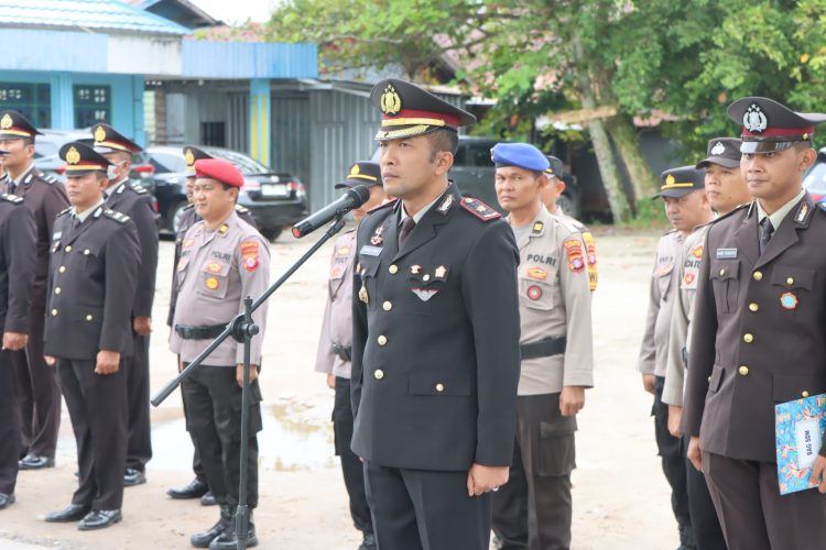 Kegiatan tersebut dipimpin oleh Wakapolres Kotim Kompol Christian Maruli Tua Siregar, S.I.K., M.M. dan diikuti oleh personel Polres dan Polsek dalam kota.