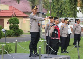 Kegiatan ini dipimpin langsung oleh Kapolres Ogan Ilir AKBP Bagus Suryo Wibowo, S.I.K., M.H., dan diikuti oleh seluruh Pejabat Utama (PJU) serta personel.