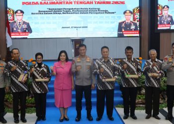 Polda Kalimantan Tengah (Kalteng) menggelar acara syukuran sederhana yang bertempat di Gedung Graha Bhayangkara, Mapolda setempat, Jumat (27/3/2026) siang.