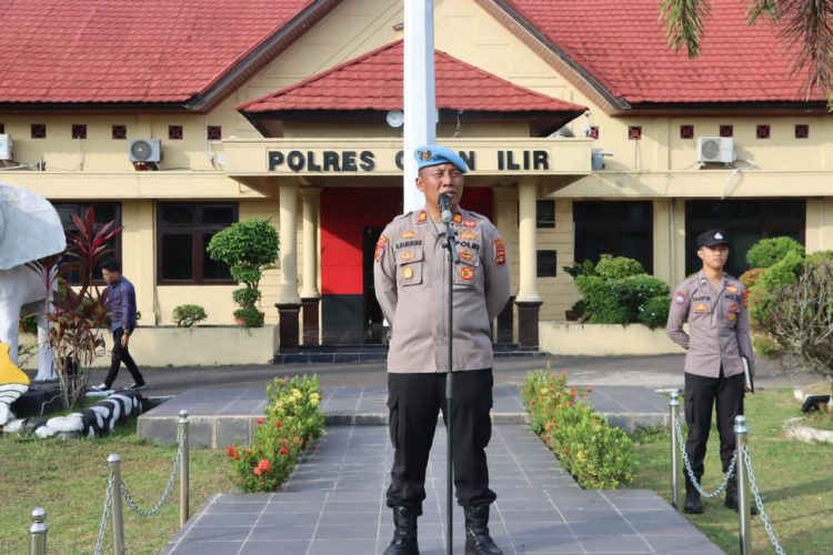 Kegiatan tersebut dipimpin langsung oleh Kasie Propam AKP H. Manurung, serta diikuti oleh para Kabag, Kasat, Kasi, seluruh Pejabat Utama (PJU), dan personil Polres Ogan Ilir.