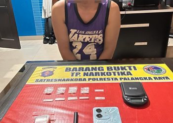 Petugas berhasil mengamankan seorang pria berinisial AH (31) yang diduga terlibat dalam peredaran narkotika.
