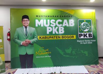 Gelaran Musyawarah Cabang (Muscab) Partai Kebangkitan Bangsa (PKB) Kabupaten Bogor yang berlangsung di Hotel Bigland Sentul