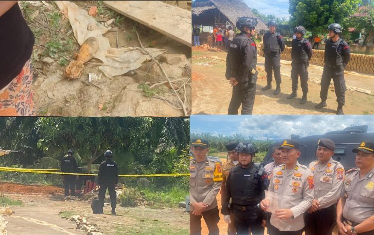 Sebuah benda berbahaya yang diduga mortir ditemukan di Lingkungan Danau Balai A, Kelurahan Danau Balai, Kecamatan Rantau Selatan, Kabupaten Labuhanbatu, Senin (06/04/2026).