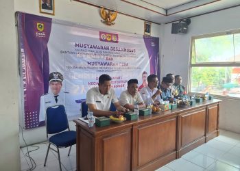 Pemerintah Desa Sukahati, Kecamatan Citeureup, Kabupaten Bogor, menggelar dua agenda penting sekaligus: Musyawarah Desa Khusus (Musdesus) dan Musyawarah Desa (Musdes), Rabu (8/4/2026), di Aula Kantor Desa Sukahati.