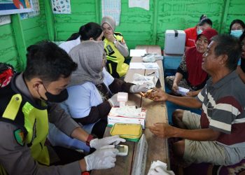 Rumah Sakit (Rumkit) Bhayangkara Tingkat III Palangka Raya Polda Kalteng melaksanakan kegiatan Pelayanan Kesehatan Keliling (Yankesling) di Kelurahan Danau Tundai, Kecamatan Sebangau, Kota Palangka Raya, Kalimantan Tengah, Sabtu (11/4/2026) pagi.
