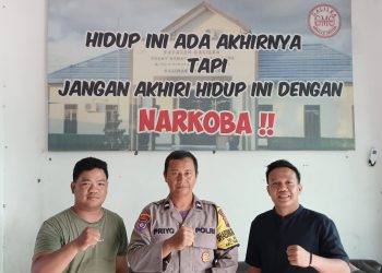 Bhabinkamtibmas Kelurahan Marang Polsek Bukit Batu Polresta Palangka Raya melaksanakan kegiatan sambang kamtibmas di Panti Rehabilitasi Narkoba Yayasan Galilea, Jalan Tjilik Riwut Km 19, Kota Palangka Raya. Selasa 14/4/2026.
