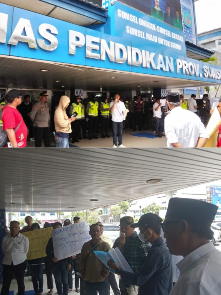 Senin (13/4/2026), Lembaga Pemerhati Kebijakan menggelar aksi di kantor dinas, menyoroti dugaan pengendapan Dana BOS yang seharusnya meringankan biaya pendidikan.
