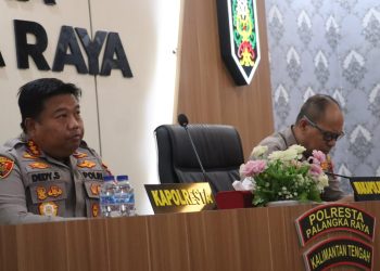 Kepolisian Resor Kota (Polresta) Palangka Raya, Polda Kalteng turut mengikuti video conference (vicon) yang dipimpin oleh Wakapolri, Komjen Pol. Prof. Dr. Dedi Prasetyo, S.H., M.Hum., M.Si., M.M., Rabu (15/4/2026)