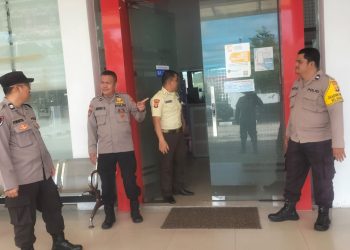 Polsek Bukit Batu jajaran Polresta Palangka Raya, Polda Kalteng bergerak untuk melakukan patroli objek vital pada kantor bank di wilayah Kecamatan Bukit Batu, Kota Palangka Raya, Kalimantan Tengah, Kamis (16/4/2026) siang.