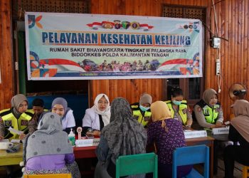 kegiatan Posyandu Keliling dilaksanakan di Posyandu Mutiara Jati, Jalan Mendawai, Kota Palangka Raya, sebagai bentuk pelayanan kesehatan langsung kepada masyarakat.
