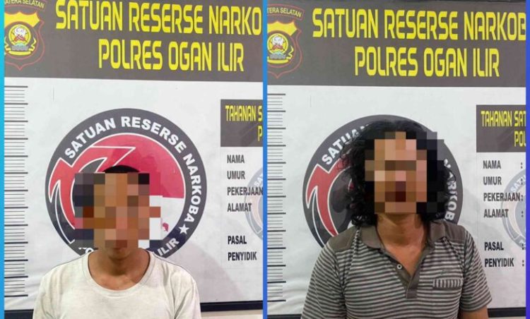 petugas berhasil mengamankan dua orang tersangka masing-masing berinisial F (41) dan M (31). Keduanya diduga kuat berperan sebagai pengedar narkotika jenis sabu.