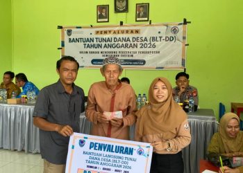 kegiatan penyerahan Bantuan Langsung Tunai Dana Desa (BLT-DD) Tahap I untuk 6 bulan (Januari - Juni) kepada Keluarga Penerima Manfaat (KPM) di Desa Sebabi, pada Selasa (21/4) mulai pukul 08.30 WIB hingga selesai.