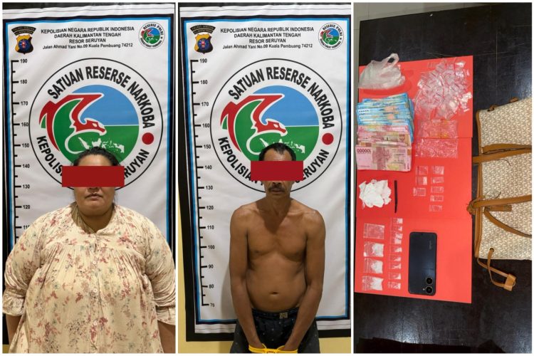 Petugas mengamankan sepasang suami istri berinisial B (perempuan) dan A (laki-laki) di kediaman mereka