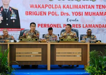 Kunjungan kerja Wakil Kepala Kepolisian Daerah Kalimantan Tengah, Brigadir Jenderal Polisi Drs. Yosi Muhamartha, di Polres Lamandau berlangsung dengan agenda utama pemeriksaan kesiapsiagaan sarana dan prasarana penanggulangan kebakaran hutan dan lahan (karhutla), serta pemberian arahan kepada seluruh personel, Selasa (28/4/2026).