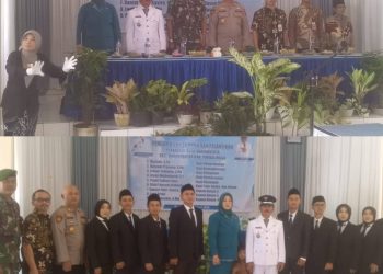 Pelantikan dan pengambilan sumpah jabatan perangkat desa digelar di Aula Bale Desa Desa Banjarkerta pada Kamis, 30 April 2026, pukul 08.00 WIB hingga selesai. Kegiatan berlangsung khidmat dipimpin langsung oleh Kepala Desa, Sukno, S.Pd.