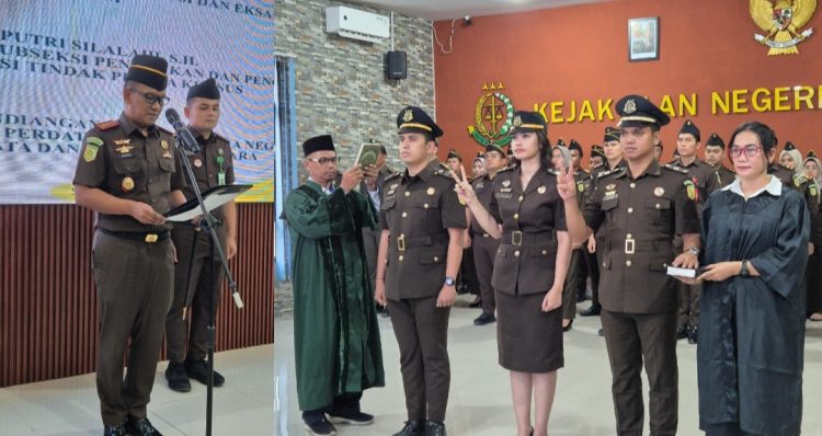 Kepala Kejaksaan Negeri Simalungun, Munawal Hadi, S.H., M.H., secara resmi melantik dan mengambil sumpah jabatan tiga orang pejabat Eselon V di lingkungan Kejaksaan Negeri Simalungun.