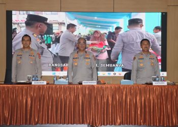 Polres Ogan Ilir menerima kunjungan kerja Kakorbinmas Baharkam Polri beserta rombongan dalam rangka kegiatan Bimbingan dan Evaluasi (Binev) terhadap pelaksanaan tugas Bhabinkamtibmas, Kamis (30/04/2026).