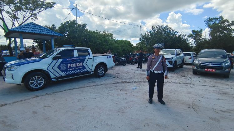 Satlantas Polresta Palangka Raya, Polda Kalteng dipercaya untuk melakukan pengamanan dan pengaturan (pamtur) lalu lintas (lalin) saat Kunjungan Kerja (kunker) Wakil Menteri Pendidikan Dasar dan Menengah (Wamendikdasmen) Republik Indonesia di wilayah hukumnya.
