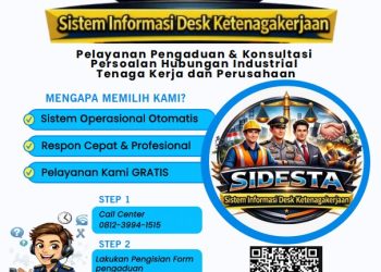 Direktorat Reserse Kriminal Khusus (Ditreskrimsus) Polda Kalimantan Tengah menghadirkan inovasi publik bernama SIDESTA atau Sistem Informasi Desk Ketenagakerjaan sebagai layanan pengaduan dan konsultasi persoalan hubungan industrial antara tenaga kerja dan perusahaan.