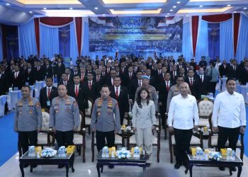 Kepala BNN RI, Suyudi Ario Seto, menghadiri pembukaan Rapat Kerja Teknis (Rakernis) Reserse Kriminal (Reskrim) Polri Tahun 2026 yang digelar di Gedung Serbaguna Bareskrim Polri, Jakarta Selatan, pada Kamis (7/5/26).