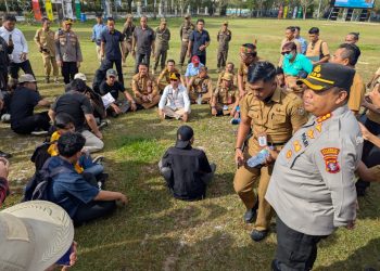 Kapolresta Palangka Raya, Polda Kalteng, Kombes Pol. Dedy Supriadi, S.I.K., M.H. secara langsung memantau pelaksanaan tugas pengamanan (pam) aksi damai yang dilakukan oleh kesatuannya, Senin (11/5/2026) siang.