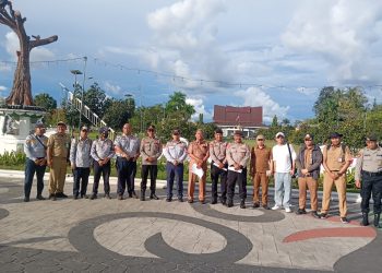 assessment yang dilakukan terhadap persiapan event Festival Budaya Isen Mulang (FBIM) Tahun 2026 yang akan diselenggarakan di Bundaran Besar Kota Palangka Raya, Kalimantan Tengah, Senin (11/5/2026) siang. 