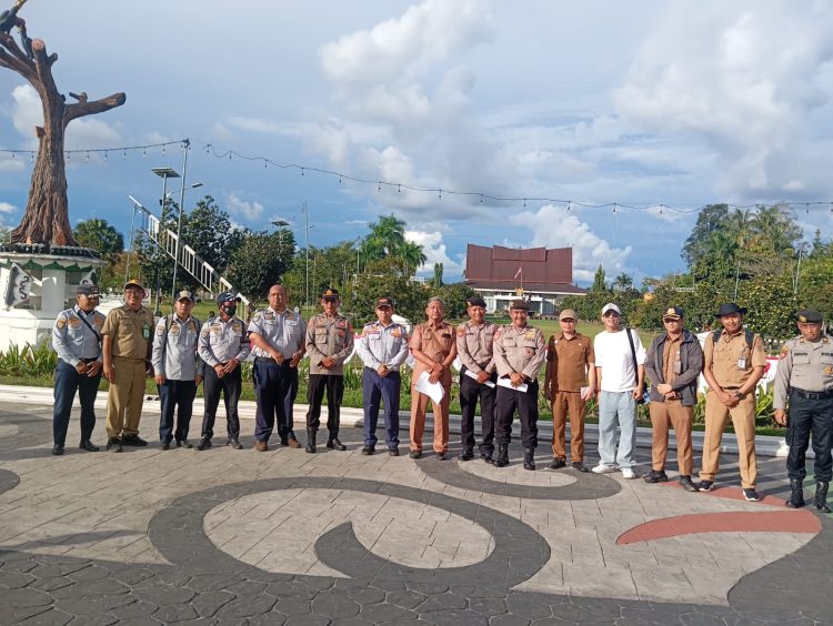 assessment yang dilakukan terhadap persiapan event Festival Budaya Isen Mulang (FBIM) Tahun 2026 yang akan diselenggarakan di Bundaran Besar Kota Palangka Raya, Kalimantan Tengah, Senin (11/5/2026) siang. 