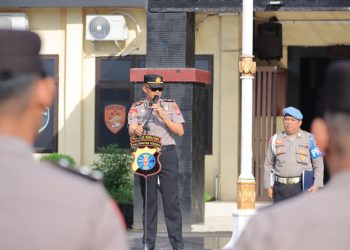 Kabag Ops Polres Seruyan AKP AFIF HASAN memimpin Apel Pagi di Halaman Mapolres Seruyan pada Senin 18/5/2026 pukul 07.30 WIB. Apel ini diikuti oleh Wakapolres Seruyan, sejumlah Pejabat Utama (PJU), para Kapolsek jajaran, serta seluruh personel Polres Seruyan.