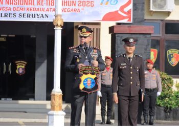 Jajaran Polres Seruyan menggelar Upacara Peringatan Hari Kebangkitan Nasional (Harkitnas) ke-118 Tahun 2026 pada Rabu 20/5/2026 pukul 08.00 WIB, bertempat di Lapangan Apel Mapolres Seruyan.
