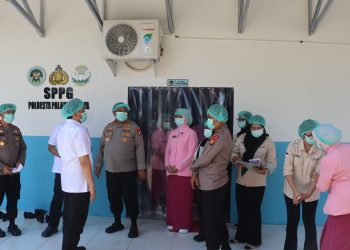 Kunjungan tersebut dilakukan dalam rangka peninjauan sarana dan pelaksanaan program pada SPPG Polresta Palangka Raya sebagai bagian dari dukungan terhadap pelayanan dan program yang berjalan.