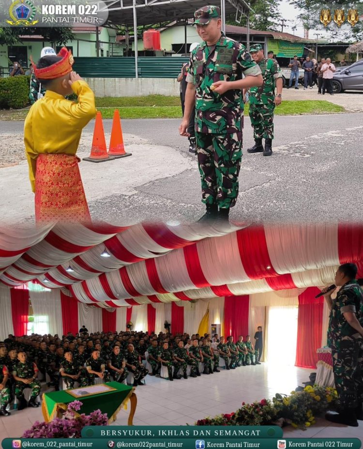 Pangdam I/Bukit Barisan, Mayjen TNI Hendy Antariksa, dalam rangka kunjungan kerja ke Makodim 0209/Labuhan Batu serta Marshalling Area Yonif TP 956/SBA, Senin (04/05/2026).