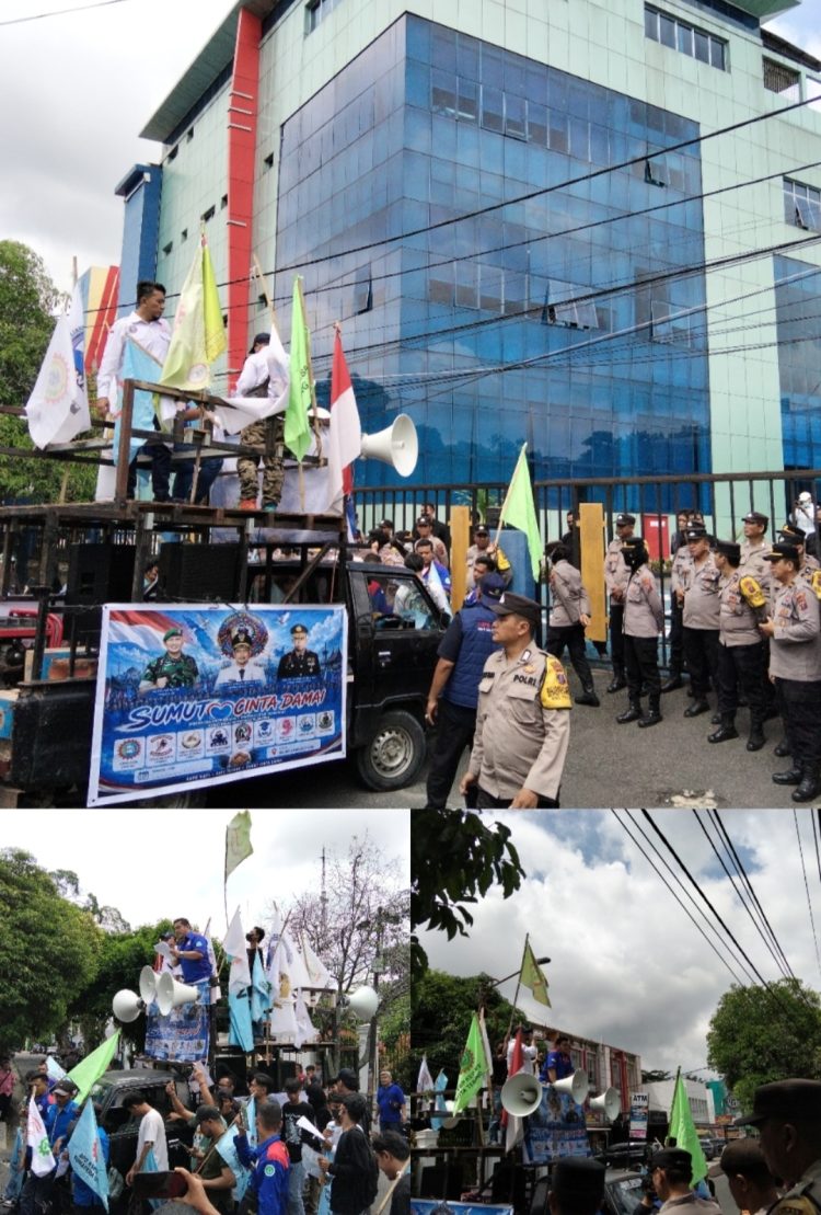 Aksi tersebut dipusatkan di sepanjang Jalan MH Sitorus dengan menyasar Kantor Wilayah Direktorat Jenderal Pajak Sumatera Utara I, Kantor Wilayah Direktorat Jenderal Pajak Sumatera Utara II, serta Kantor PLN Unit Pelaksana Pengelola Pembangkit dan Jaringan Pematangsiantar.