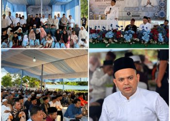 Kegiatan religi yang berlangsung dengan penuh kekeluargaan tersebut dihadiri ratusan masyarakat dari berbagai kalangan, mulai dari tokoh agama, tokoh masyarakat, pemuda, sahabat, hingga keluarga besar yang datang untuk memberikan doa dan dukungan moril kepada Pebriyan Winaldi beserta keluarga.