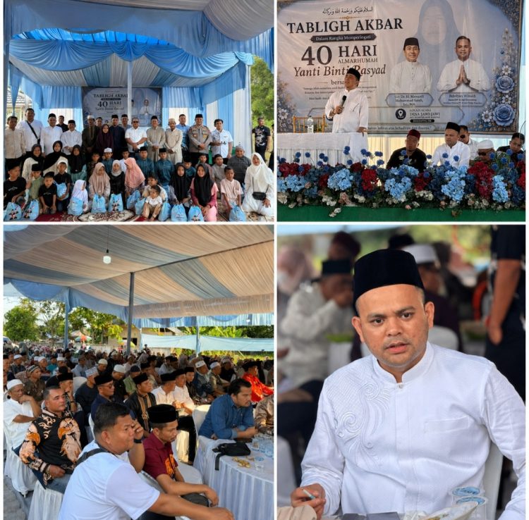 Kegiatan religi yang berlangsung dengan penuh kekeluargaan tersebut dihadiri ratusan masyarakat dari berbagai kalangan, mulai dari tokoh agama, tokoh masyarakat, pemuda, sahabat, hingga keluarga besar yang datang untuk memberikan doa dan dukungan moril kepada Pebriyan Winaldi beserta keluarga.