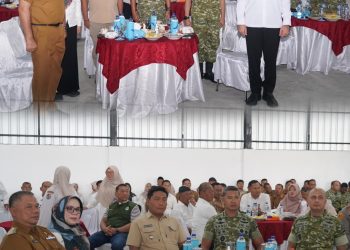 Komandan Korem (Danrem) 022/Pantai Timur Kolonel Inf Sandi Kamidianto, S.I.P., M.I.P. mengikuti kegiatan Video Conference (Vidcon) Peresmian Operasionalisasi 1.061 Koperasi Desa/Kelurahan Merah Putih bersama Presiden Republik Indonesia di KDKMP Desa Sidoharjo Pasar Miring Kecamatan Pagar Merbau Kabupaten Deli Serdang, Sabtu (16/05/2026).