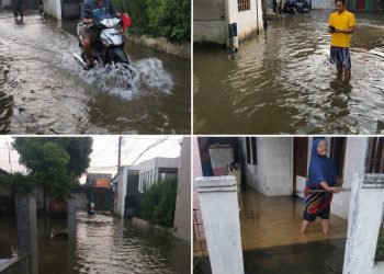 Keluhan keras datang dari warga RT 04/07, Kelurahan Harapan Jaya, Kecamatan Cibinong, yang kembali diterjang banjir sejak pukul 01.00 dini hari hingga pagi hari, dengan debit air yang belum juga surut dan terus menimbulkan kepanikan serta keresahan masyarakat. Selasa (19/05/2026).