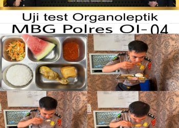 Personel Seksi Kedokteran dan Kesehatan (Sidokkes) Polres Ogan Ilir melaksanakan kegiatan Food Security Program Makan Bergizi Gratis (MBG) pada Selasa (2/6/2026) pukul 07.00 WIB bertempat di Klinik Polres Ogan Ilir.