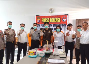 Satuan Reserse Narkoba (Satresnarkoba) Polresta Palangka Raya melaksanakan kegiatan pemusnahan barang bukti narkotika hasil pengungkapan sejumlah perkara tindak pidana narkotika di wilayah hukumnya, Senin (8/6/2026).