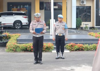 Kepolisian Resor Kota (Polresta) Palangka Raya, Polda Kalteng menggelar apel sore kesatuan guna melakukan konsolidasi terhadap tugas yang telah dilaksanakan selama sepanjang hari pada wilayah hukumnya, Kamis (11/6/2026) sore.