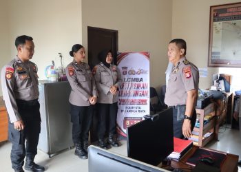 Kasiwas AKP Johanes Wimbo Nirwono selaku ketua tim penilai mewakili Kapolresta Palangka Raya Kombes Pol Dedy Supriadi, S.I.K., M.H., Jumat (12/6/2026).