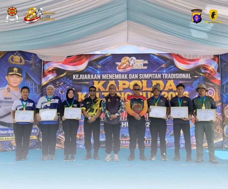 personel Satbrimob Polda Kalteng berhasil mendominasi sejumlah kategori dan memborong gelar juara. Di Kelas Presisi 25 Meter Polki, Briptu Lazio Alhay berhasil meraih Juara I setelah menunjukkan ketenangan dan akurasi tembakan yang sangat baik.