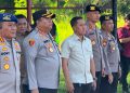Personel Satpamobvit turut melaksanakan pengamanan kegiatan kunjungan kerja Gubernur Kalimantan Tengah bersama Forum Koordinasi Pimpinan Daerah (Forkopimda) Kalimantan Tengah di kawasan Bandara Tjilik Riwut.